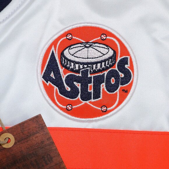 Houston Astros Mitchell & Ness Snap-Front MLB Special Satin Men's Jacket NWT - Picture 3 of 4